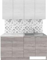 Готовая кухня Агута Альфа 1.6 (дуб пепельный/скандинавское дерево/этория)