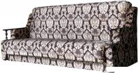 Диван Асмана Анна с деревянными подлокотниками (велюр вензель)