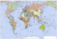 Фотообои Vimala Политическая карта мира 270x400