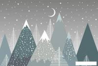 Фотообои Vimala Ночные горы 270x400