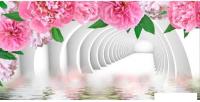 Фотообои Citydecor Цветочный декор 2 3D 300x150