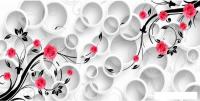 Фотообои Citydecor Цветочный декор 3D 300x150