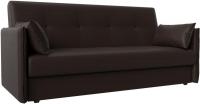 Диван Лига диванов Лига-018 117887 (экокожа коричневый)