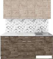 Готовая кухня Агута Альфа 1.8/60 (дуб эспрессо/дуб винтажный/этория)