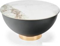 Журнальный столик Halmar Cecilia (белый мрамор/серый/золотой)