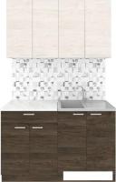 Готовая кухня Агута Альфа 1.2 (дуб темный/дуб светлый/этория)