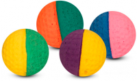Игрушка для кошек Triol Мяч для гольфа разноцветный 40 мм (60 шт)