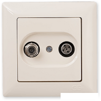 Розетка телевизионная Gunsan Визаж 01 28 12 00 159 156