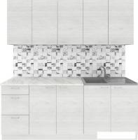 Готовая кухня Агута Альфа 2.0 (скандинавское дерево/скандинавское дерево/этория)