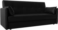Диван Лига диванов Лига-018 117889 (экокожа черный)