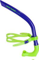 Трубка для плавания Mad Wave Pro Snorkel (темно-синий)