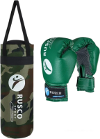 Детский набор для бокса Rusco Sport 4oz (хаки)