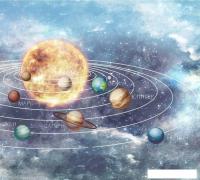 Фотообои Vimala Карта планет 270x300