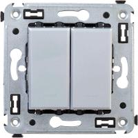 Выключатель проходной DKC Avanti 4404104 (закаленная сталь)