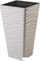 Кашпо Form-Plastic Sahara Dunes slim 3960-055 (светло-серый)