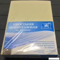Постельное белье Альвитек Трикотажная на резинке 140x200x20 ПТР-КРЕМ-140 (кремовый)