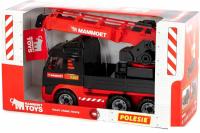 Автомобиль с краном Полесье Mammoet Volvo автомобиль-кран 56986 (черный/красный)