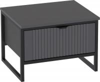 Тумба Мебельград Нора с ящиком (металл бруклин/графит)