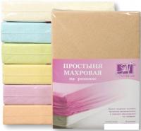 Постельное белье Альвитек Махровая на резинке 90x200x20 ПМР-БЕ-090 (бежевый)