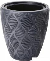 Кашпо Form-Plastic Flow 4710-014 (антрацит)