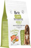 Сухой корм для собак Brit Dog Adult Medium Healthy Skin&Shiny Coat с лососем и индейкой 3 кг