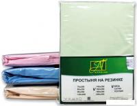 Постельное белье Альвитек Поплин однотонный на резинке 140x200x25 ПР-ПО-Р-140-САЛ (салатовый)
