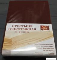 Постельное белье Альвитек Трикотажная на резинке 160x200x20 ПТР-ШОК-160 (шоколад)