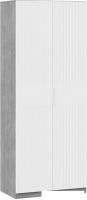 Шкаф распашной Трия Хилтон 402.006.000 (ателье светлый/белый матовый)