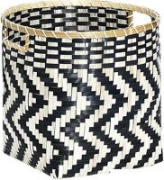 Корзина Natural House Зигзаг DC15M (черный/белый)
