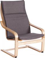 Интерьерное кресло TetChair Biensdorf mod. 08 (серый хлопок/натуральный)