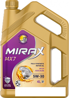 Моторное масло Mirax MX7 5W-30 SL/CF A3/B4 4л