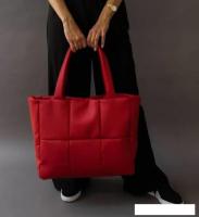 Женская сумка MT.style Тоут из экокожи (красный)