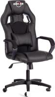 Кресло TetChair Driver (иск. кожа/ткань, черный/черный)