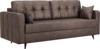 Диван Мебель-АРС Снеп (бархат серо-шоколадный Star Velvet 60 Coffee)