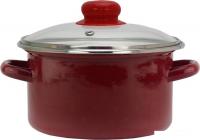Кастрюля Эмаль 06-1610С (бордовый)