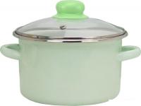 Кастрюля Эмаль 12-Б1614С (салатовый)