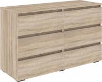 Комод Кортекс-мебель Бари 120 6ш (дуб сонома/дуб сонома/дуб сонома)