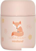 Термос для еды Miniland Thermy Dolce Mini 280мл (розовый/лисенок)
