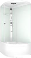 Душевая кабина Domani-Spa Simple 128 high L V1.2 (прозрачное стекло/белый)