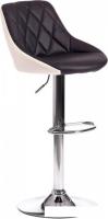 Стул TetChair Messy mod. KY704C (металл/экокожа, черный/белый/хром)
