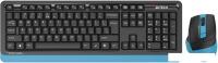 Офисный набор A4Tech Fstyler FG1035 (черный/синий )