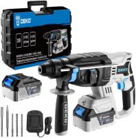 Перфоратор Deko DKCH20FU-Li SET (с 2-мя АКБ, кейс, оснастка)