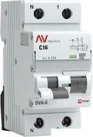 Дифференциальный автомат EKF Averes DVA-6 2P 16А 30мА (C) 6кА тип A rcbo6-1pn-16C-30-a-av