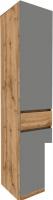 Шкаф-пенал ЭлиГард Locarno 1 (дуб натуральный/дымчатый алмаз)