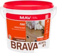 Лак Brava ВД-АК-2041 мебельный 5 л (бесцветный глянцевый)