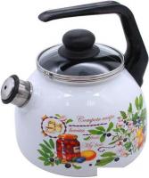 Чайник со свистком СтальЭмаль Вкусный компот 4с209я