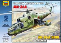 Сборная модель Звезда Советский ударный вертолет Ми-24А