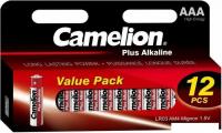 Батарейка Camelion LR03 Plus Alkaline Block-12 LR03-HP12