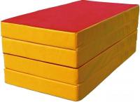 Cпортивный мат КМС №5 складной 200x100x10 (красный/желтый)