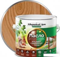 Масло Здоровый дом Для террас и деревянных полов 1.8 л (тик)